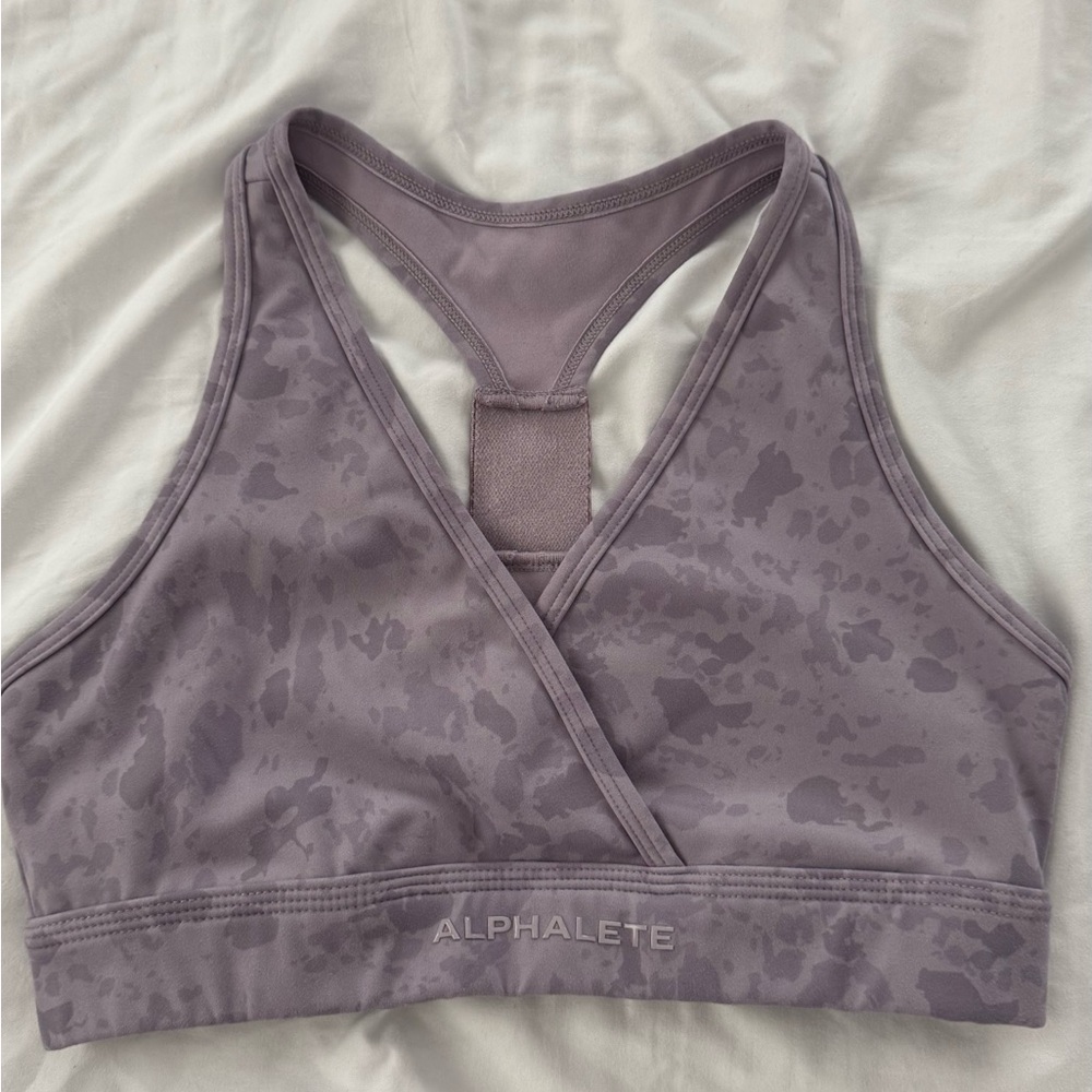 Alphalete Surface Power Short 5" - Pebble Print Misty Lilac